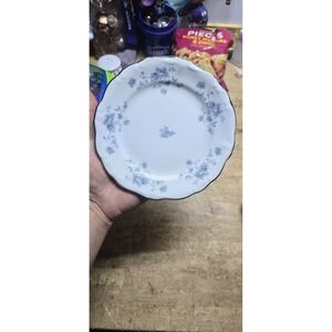 Johann Haviland Blue Garland  Bread Butter Plate Bavaria platinum